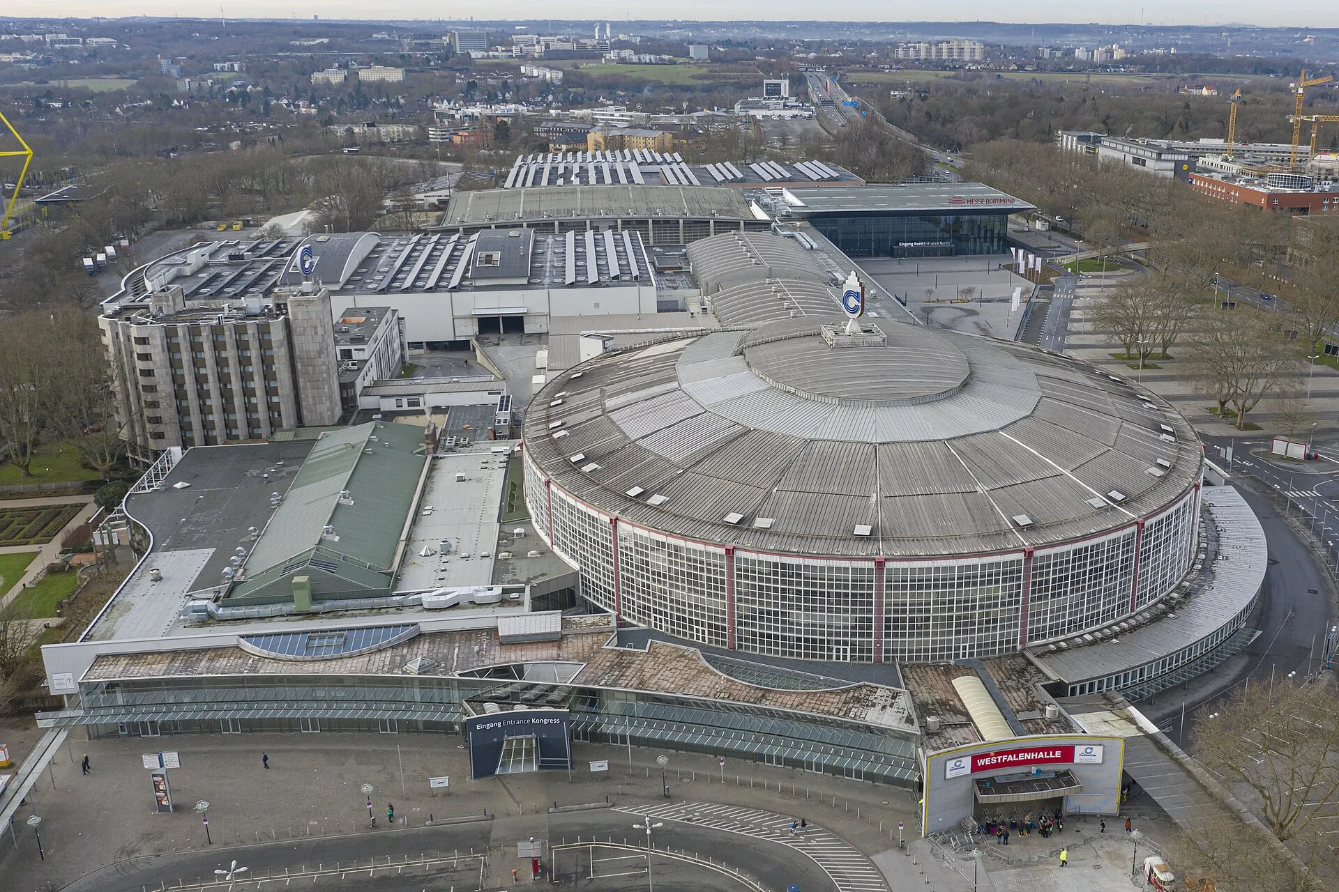 Die Westfalenhalle in Dortmund